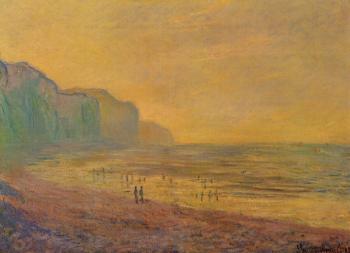 Claude Oscar Monet : Low Tide at Pourville, Misty Weather